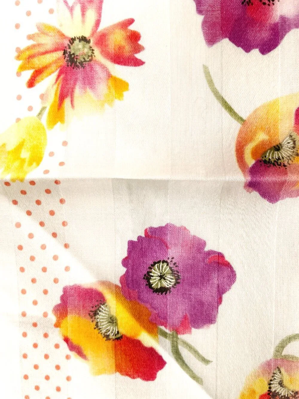 NWT Yves Saint Laurent Floral Scarf